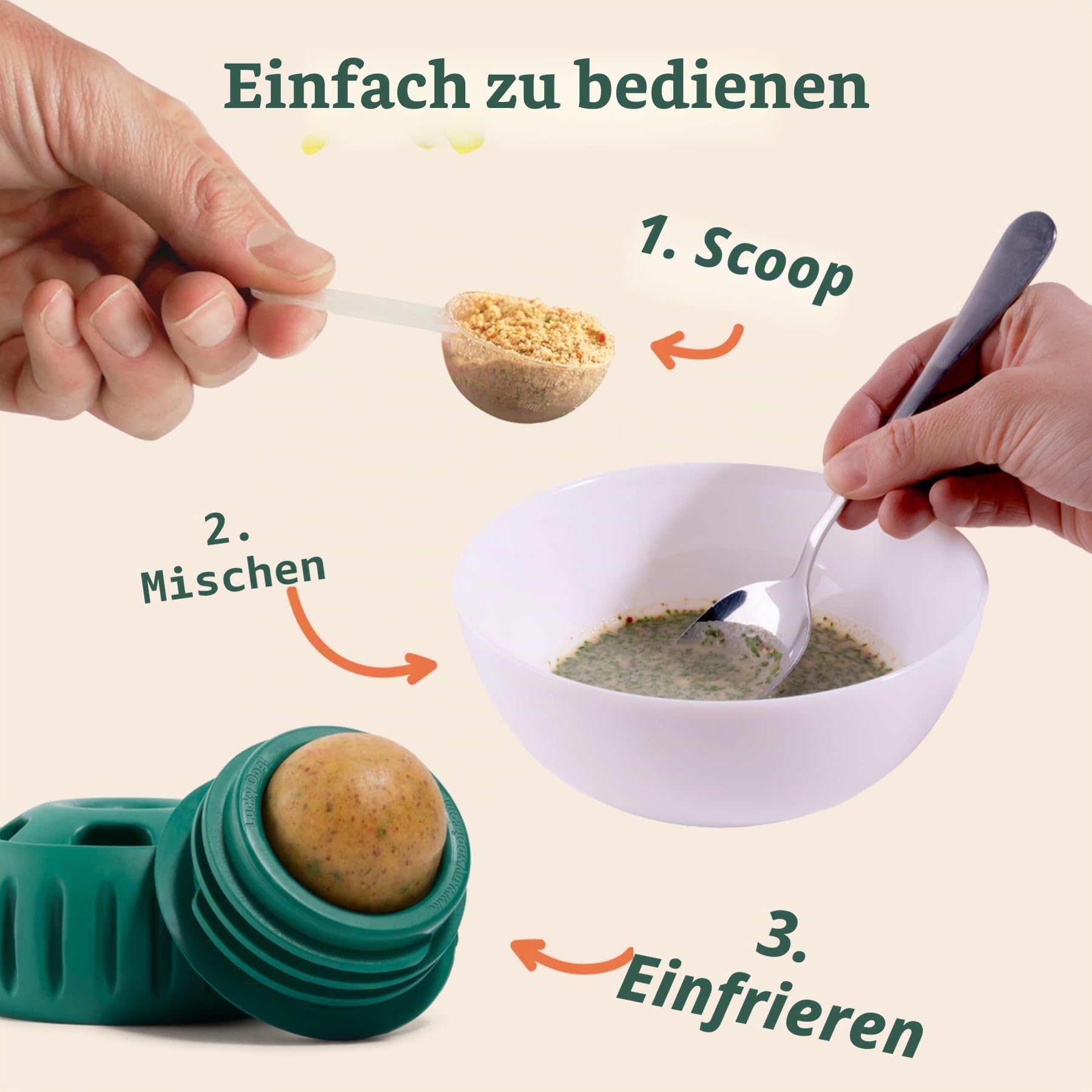 WOOF Dog Pupsicle Mix - Einfach zu machende DIY Pupsicle Nachfüllungen - Leckere, gesunde Pupsicle Mix - Gesunde Zutaten - Langanhaltend - Beruhigende Mischung
