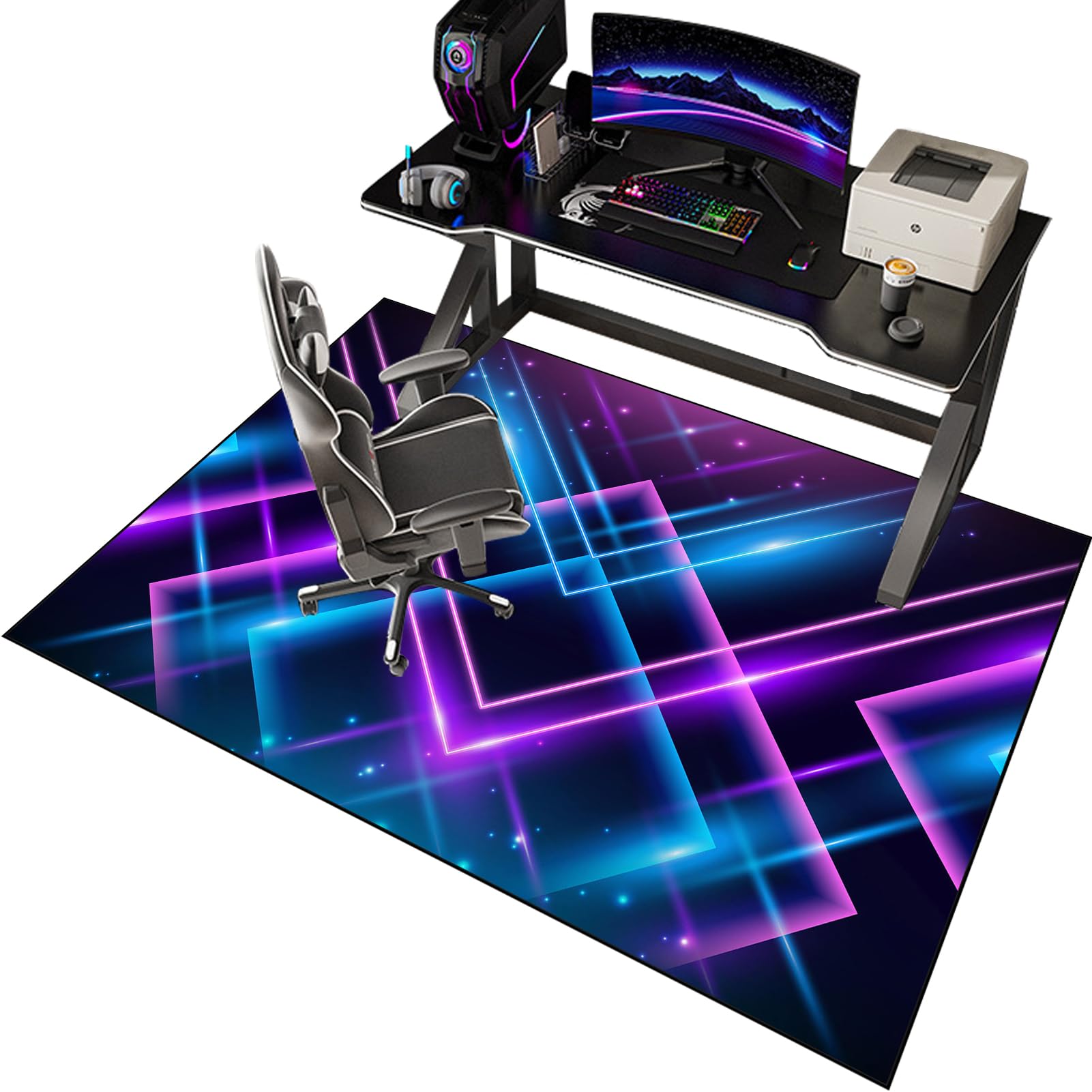 Eykwkb Color-42 70 X 120 Cm Office Chair Mats For Carpeted Floor - Gaming Chair Mat - Multi-Purpose Hard Floor Protector For Home And Office Non Slip Carpet Protector Chair Mat - Low Pile Desk Chair Mat
