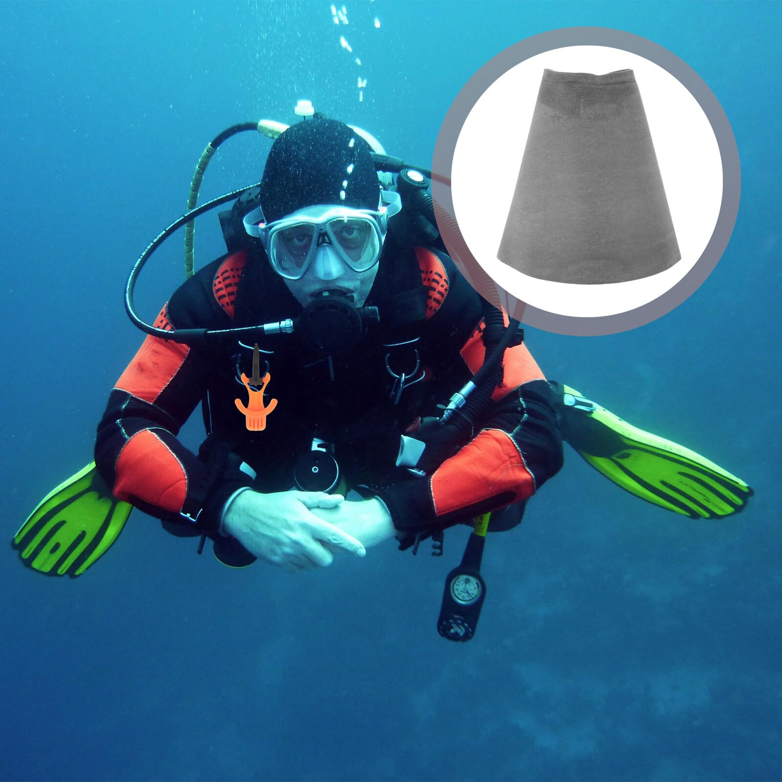 Toyvian Reparaturset für Taucheranzüge mit Schwarzen Gummi Ärmelmanschetten 2 Paar Hohe Flexibilität und Universelle Kompatibilität für Wassersport und Schnorcheln