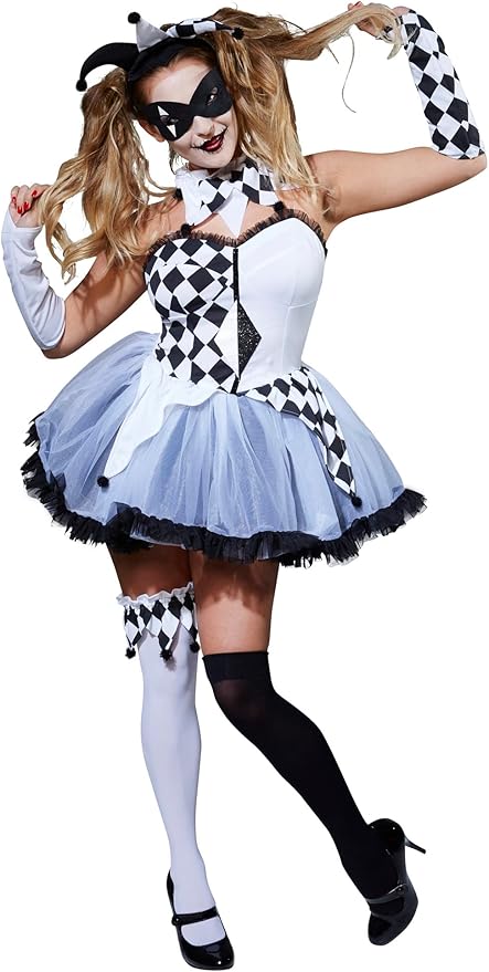 Rubie's Official Jesterella Halloween Circus Costume, Women's Fancy Dress