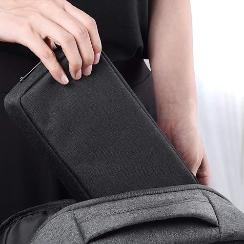 Miniatura 7 de Paquete de 2 bolsas de accesorios para mujeres y mujeres, organizador de viaje, bolsa de almacenamiento portátil grande y pequeña, bolsa de