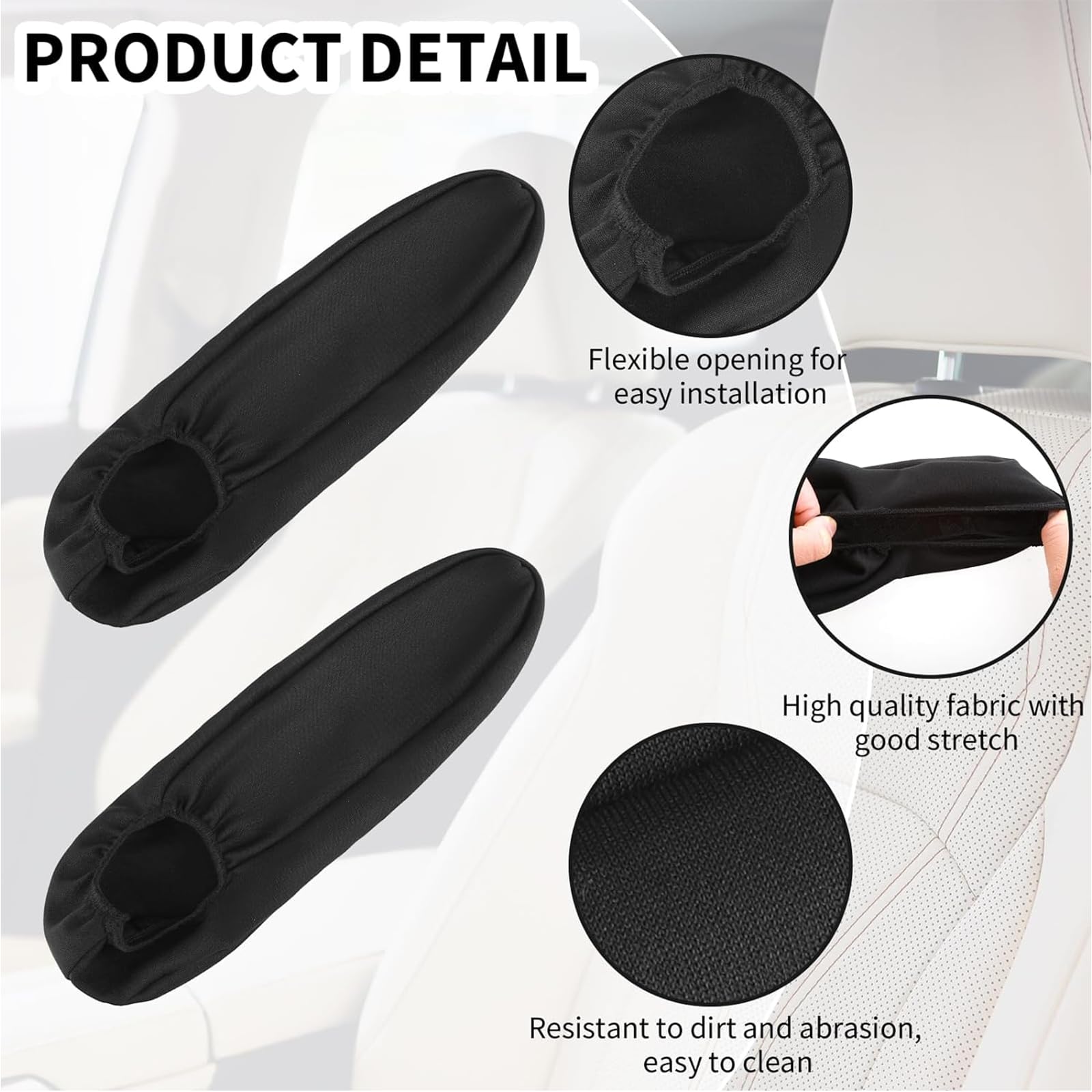 2 Pezzi Cuscino Universale Elastico per Proteggi Bracciolo Copertura Bracciolo per Auto Copertura Copri Bracciolo del Sedile Anteriore Dellauto per la Maggior Parte Delle Auto Camion SUV Ecc