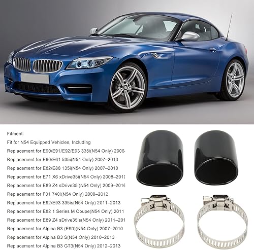 Miniatura 2 de Aramox Tubo de carga Tapones de vacío Tapón, tubo de carga Tapón de vacío Otros accesorios para N54 335I Z4 535I E90 E92 E89 un par