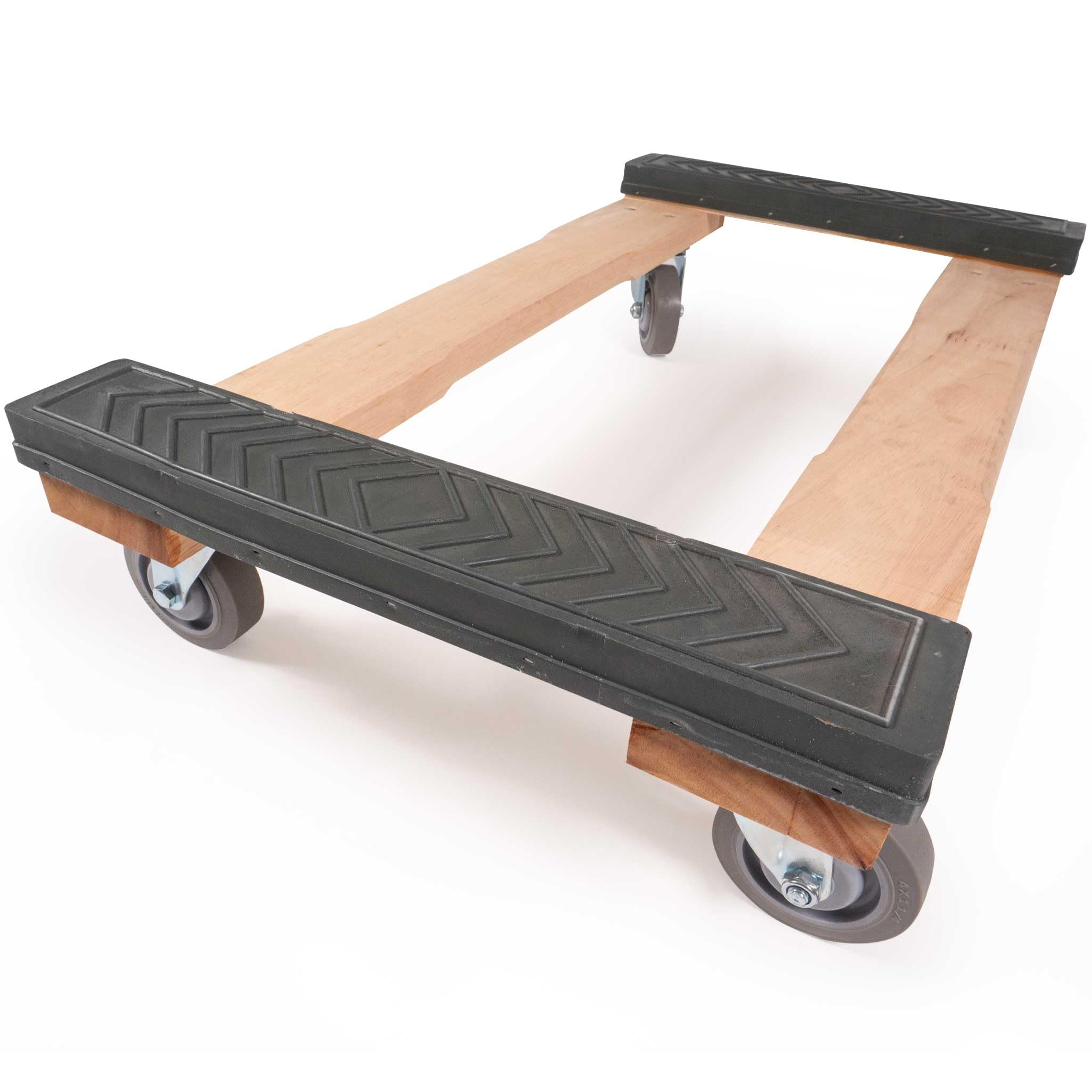 US Cargo Control Furniture Dolly Heavy Duty with Rubber Caps 18" x 32", 1,000 LBS Capacity, Heavy Duty 4 Wheel Dolly for Moving Furniture and Heavy Items, Non-Marking 4" Rubber Swivel Wheels