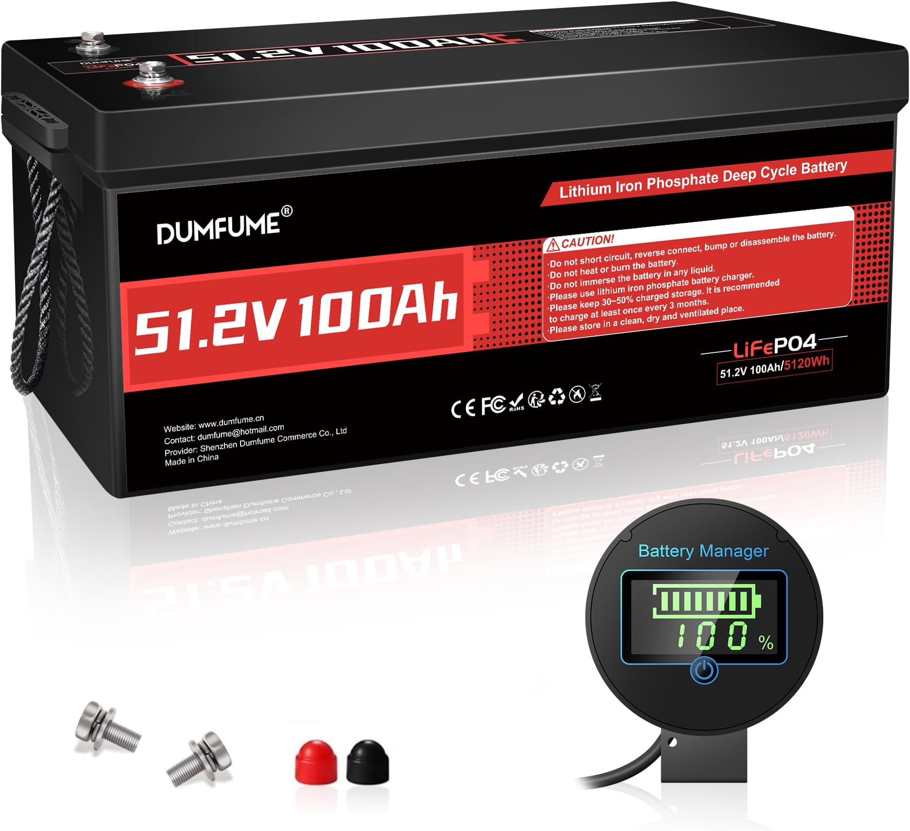 48V 100Ah Lifepo4 Golf Cart Lithium Battery, 200A BMS Low-Temp Protection 48 Volt Battery Support up to 5kW Motor 6000+ Deep Cycle Perfect for Golf Carts RV, and Off Grid Applications