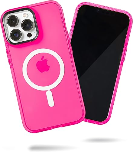Miniatura 35 de SteepLab Funda de barrera para iPhone 14, protección de 360 grados que absorbe impactos con bisel elevado y colores llamativos (fresa roja