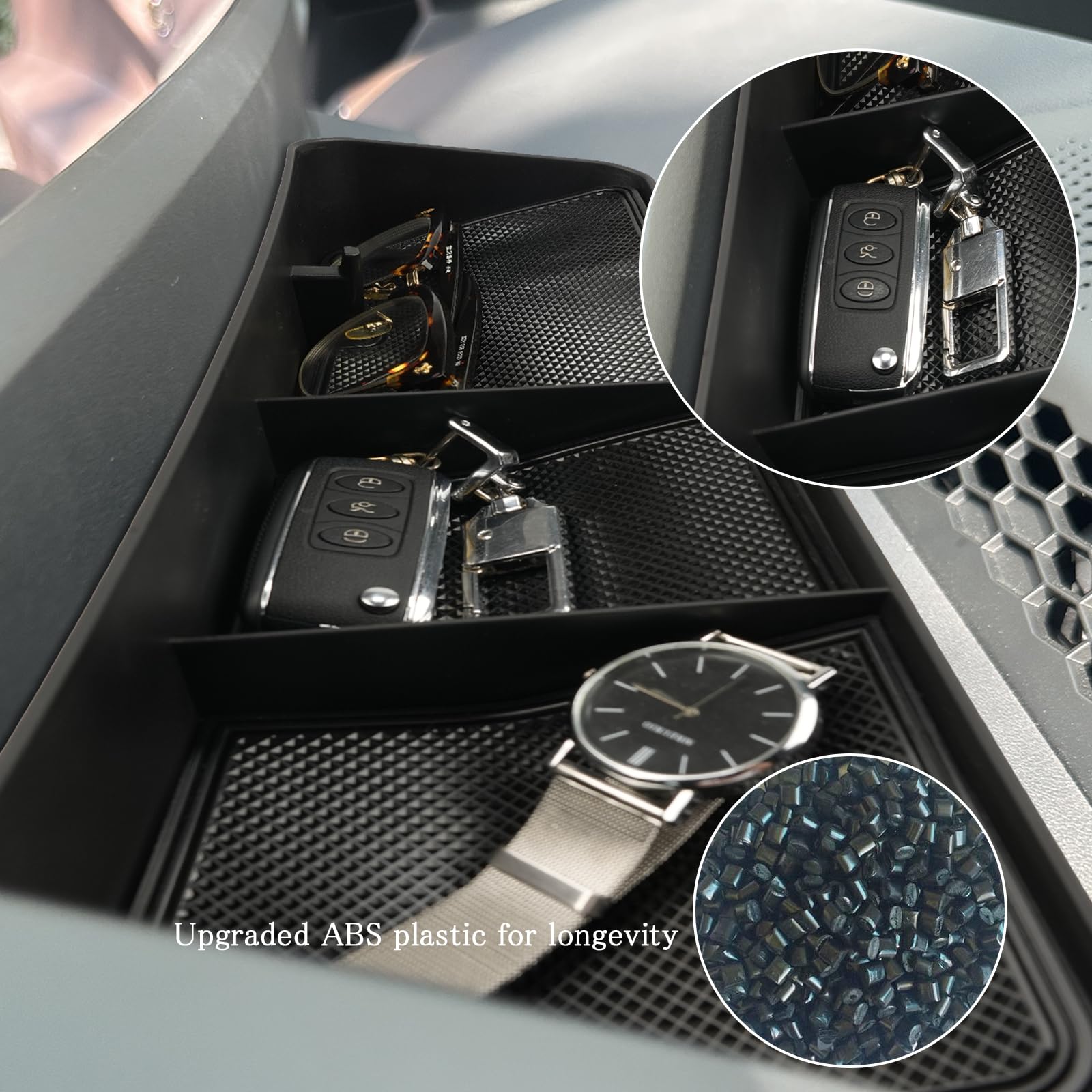 CDEFG Kompatybilny z BMW IX I20 EV 2022-2024 2025, organizer do konsoli środkowej, schowek, schowek do przechowywania, schowek samochodowy, konsola środkowa, iX 2023 xDrive40 xDrive50, akcesoria