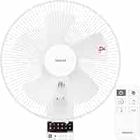 Amazon | [山善] 壁掛け扇風機 DCモーター搭載 (上下左右立体首