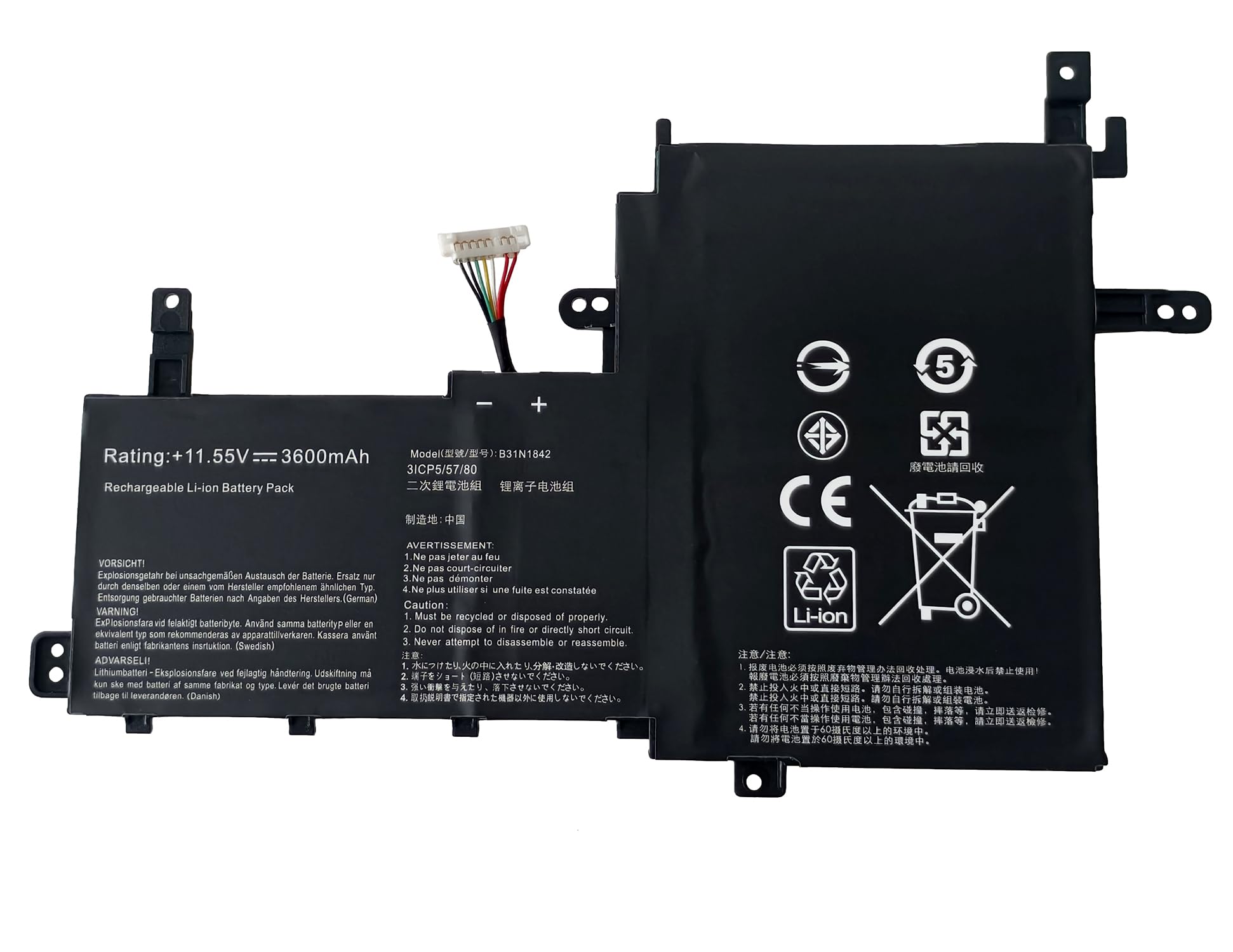 B31N1842 C31N1842 Batería para ASUS Vivobook 15 K513E K513EAN X513EA X513E X513UA, Vivobook S15 V5050E V5050EA V5050EA1135 S5500F S5500FL V531 V531FA V531FL S531FL