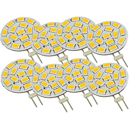 Coppia lampadine 18 led smd attacco G4 a spillo luce bianco fredda 12V
