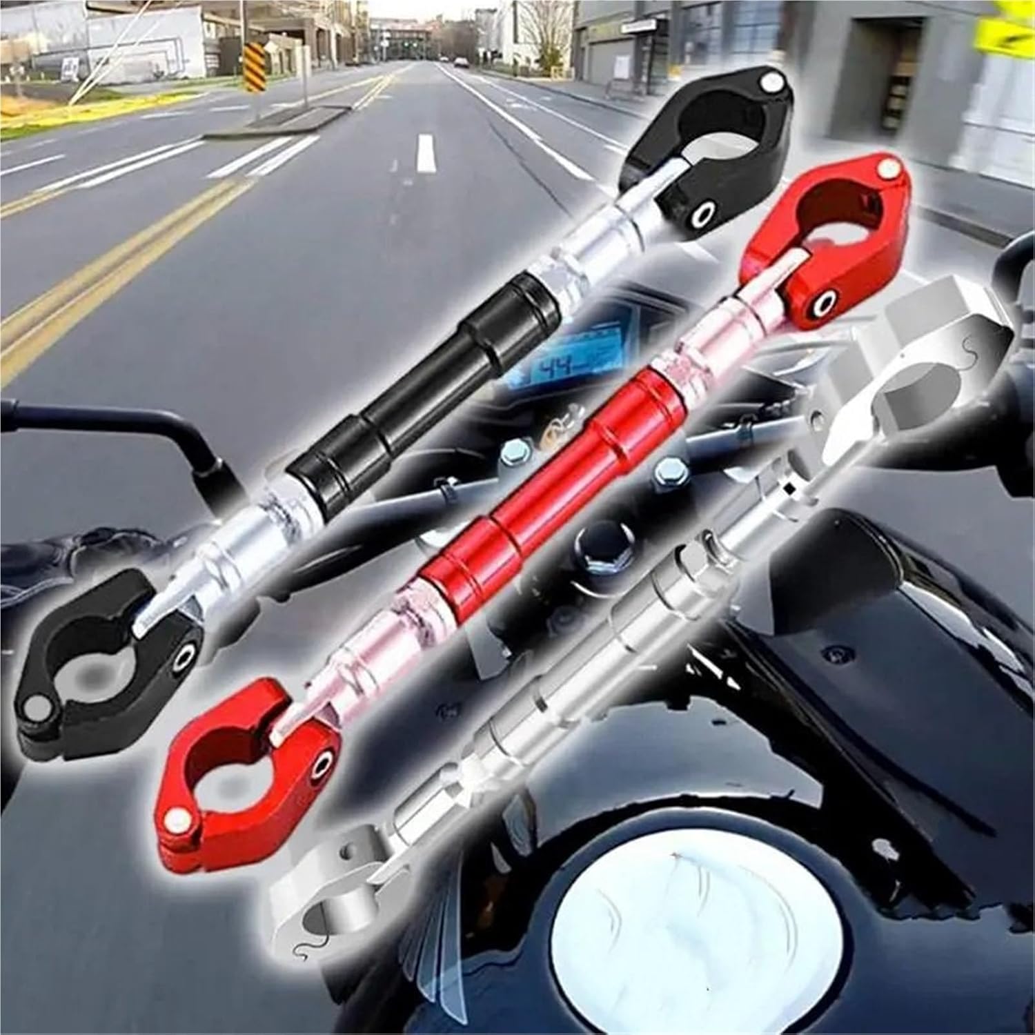 バランス バー ユニバーサルオートバイ多機能ブラケットバランス調整バースタンドクロスバー耐久性のあるバランスハンドルバーオートバイ(