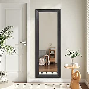 Specchio Da Parete Lunghezza Intera Natsukage – 109x40 Cm, Cornice Polimero Bianca, Vetro Antisfondamento - 2