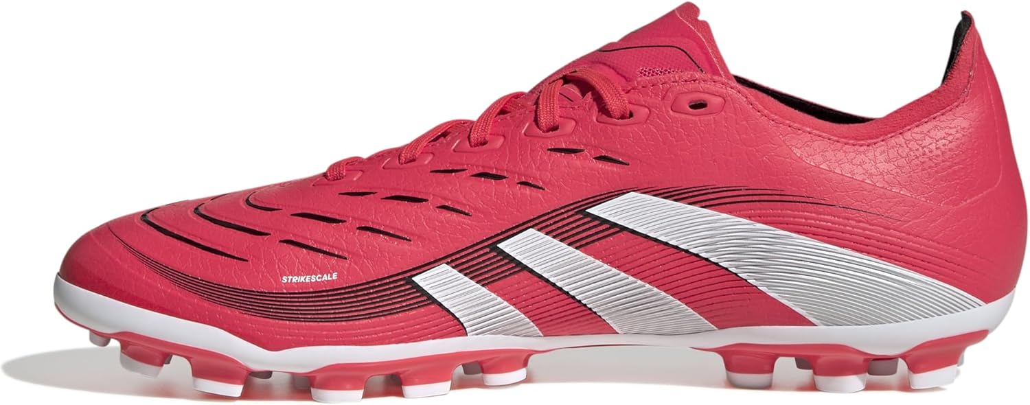 adidas Unisex Predator League AG Football Boots, Lucid Red Cloud White Core Black, 11.5 US
