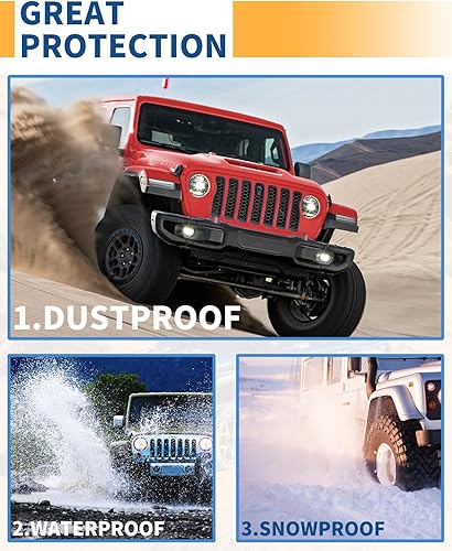 Vista 5 de ROADER JL - Forros de guardabarros interiores delanteros y traseros para Jeep Wrangler JL JLU 2018-2024 Unlimited Sahara Rubicon de 2/4 puertas