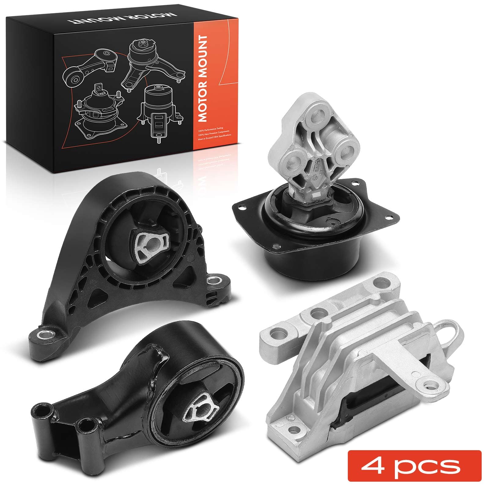 Frankberg 2 soportes de motor + 2 soportes de caja de cambios 13228303 | Compatible con: Insignia A G09, Insignia A Saloon G09, Insignia A Sports Tourer G09