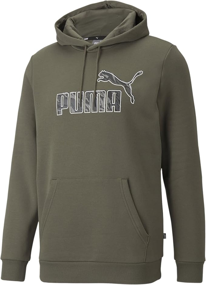 PUMA Mens Graphic Fleece Hoodie 