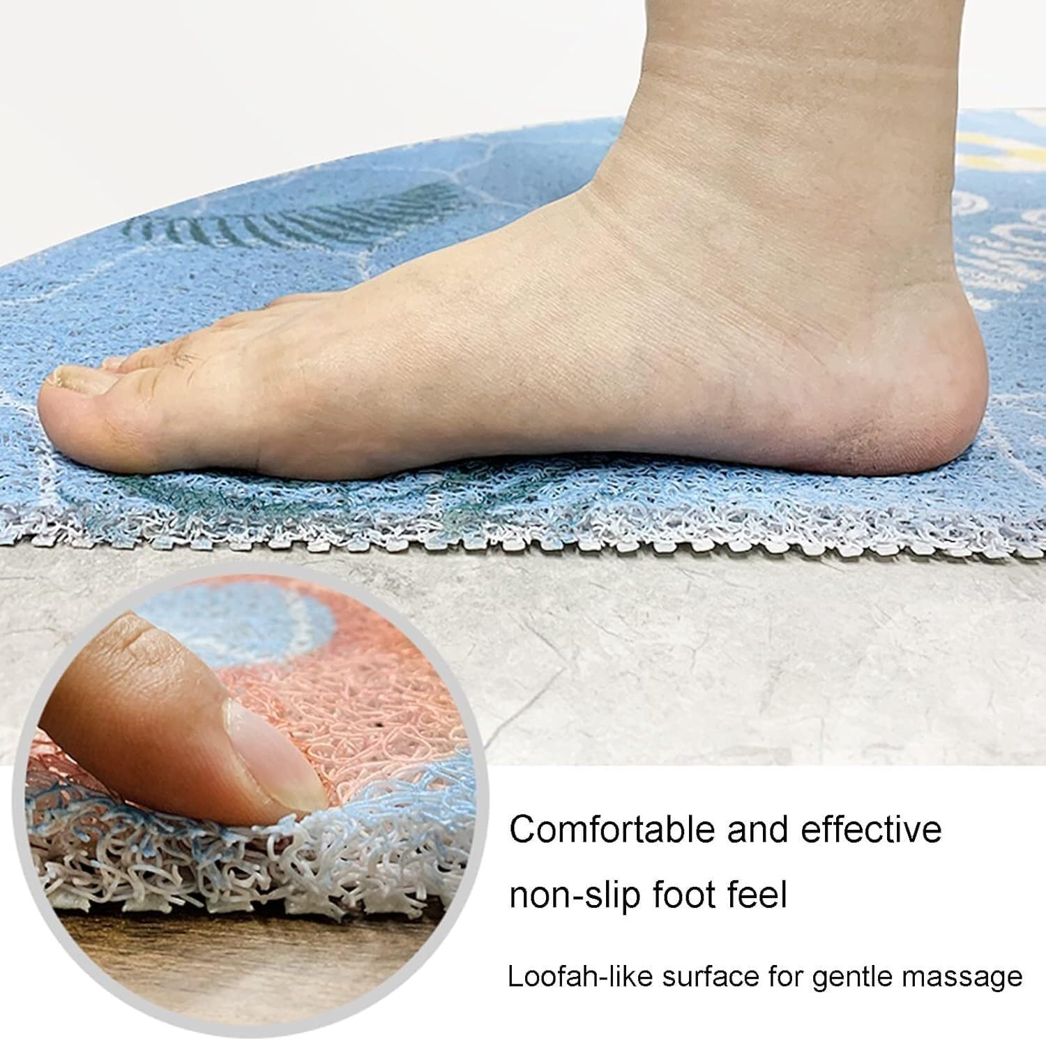 Alfombrilla de Ducha, Alfombrilla de baño Antideslizante, Alfombrilla de baño de Madera Antideslizante, Alfombrilla de baño de PVC Recortable, 0,8 cm de Grosor.(40x70cm)