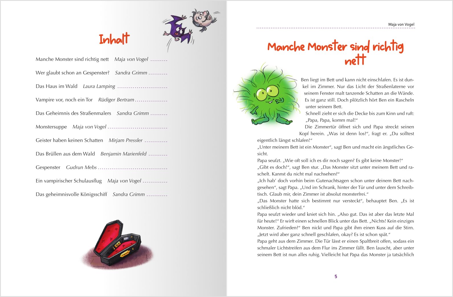 Meine tollsten Gruselgeschichten: Monster, Gespenster, Vampire & Co (Das Vorlesebuch mit verschiedenen Geschichten für Kinder ab 5 Jahren)