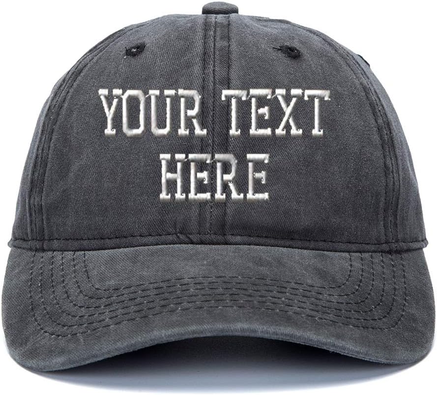 Custom Embroidered Baseball Hat Personalized Adjustable Cowboy Cap Add Your Text