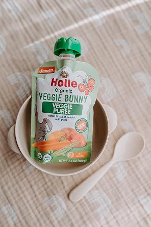 Holle Organic Veggie Bunny Baby Food Pouches, 12 x 3.5 oz