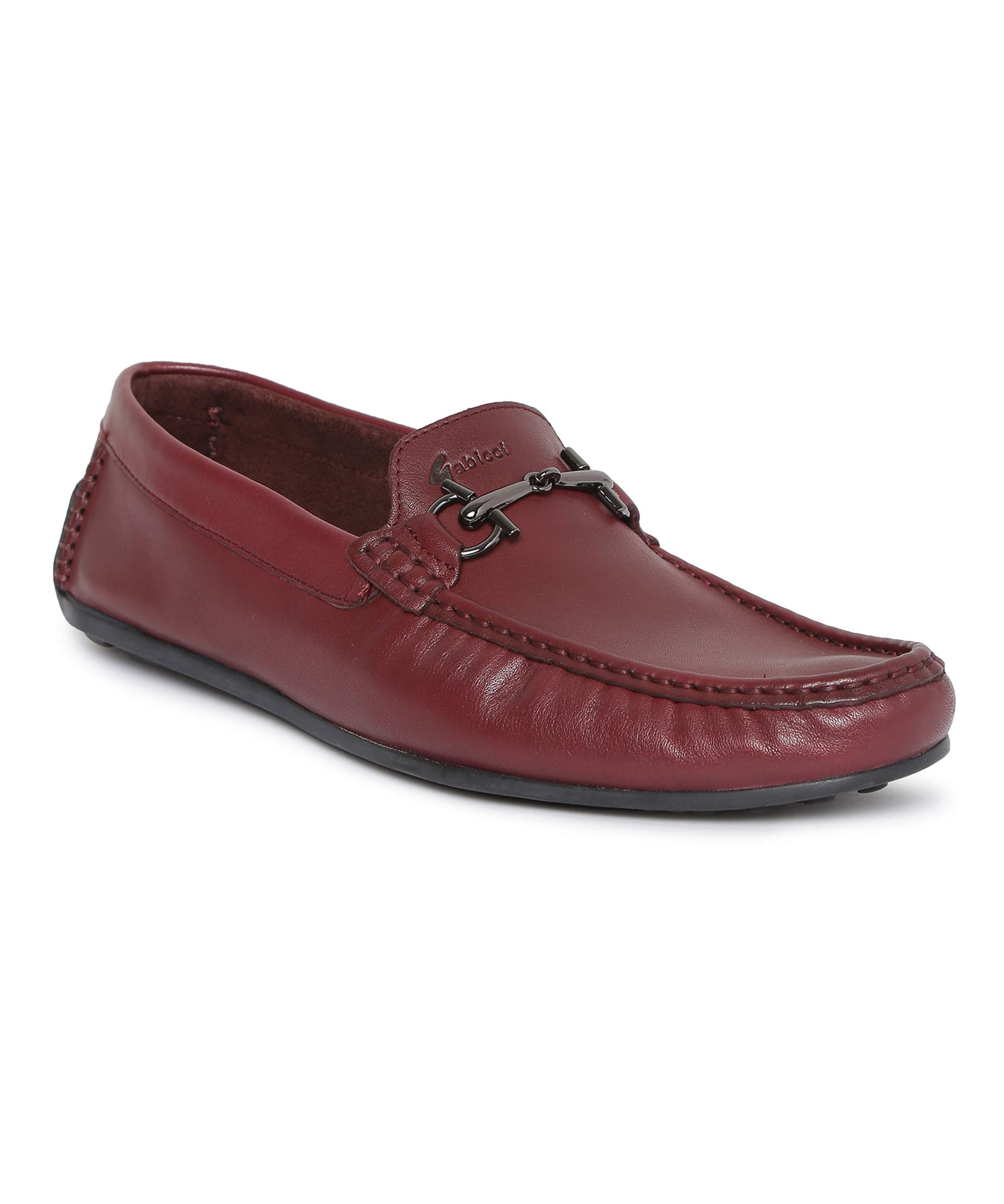 GABICCI Moccasin Loafers (Size 45) Burgundy Top Grain Leather Shoes for Men, TPR Sole, Slip On, Rounded Tip (UK Size 11) Harrow-G (B0B5QLYLFD) Amazon Price History, Amazon Price Tracker