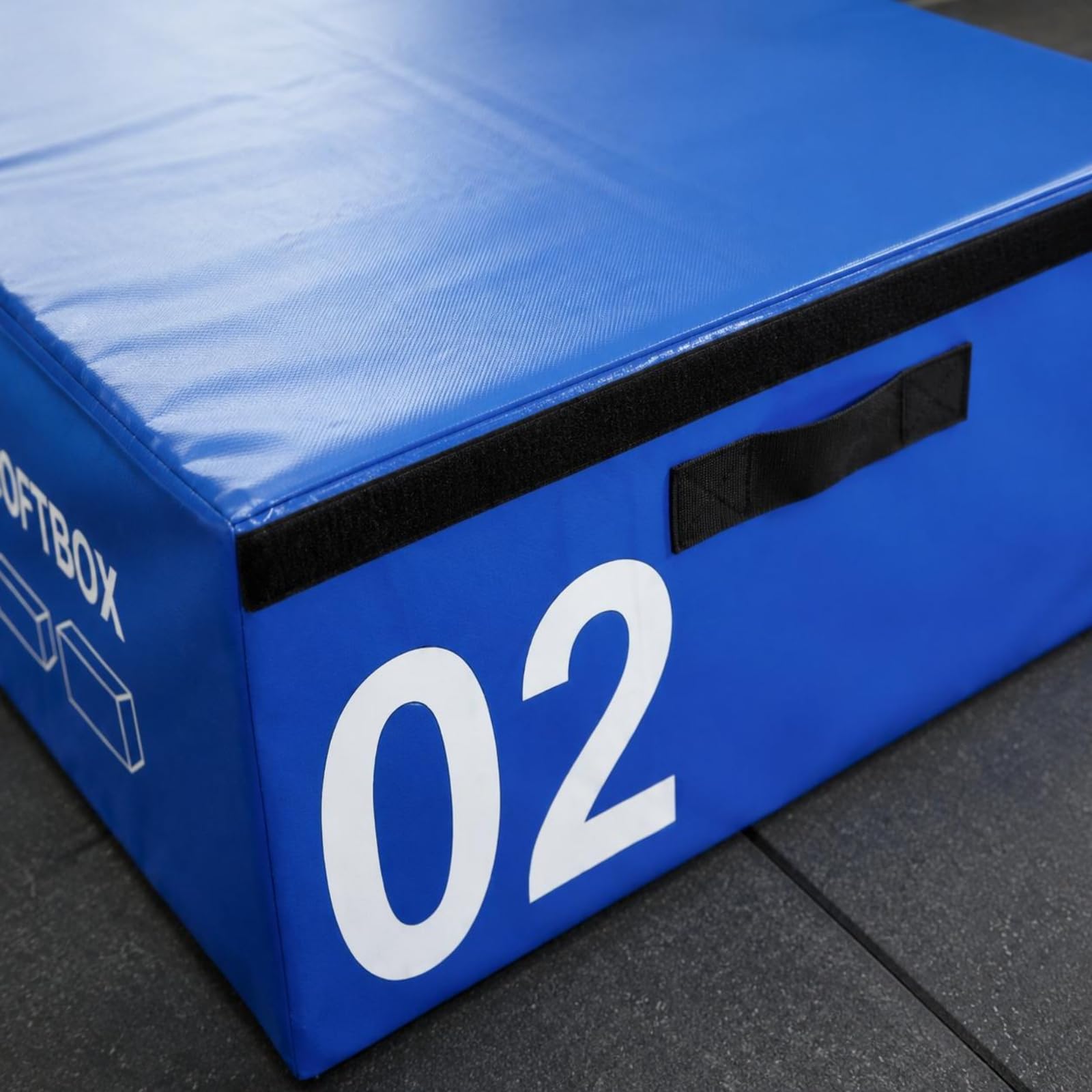 rockible de Entrenamiento de Gimnasia Caja de Salto Banco Step Escalón Pliométrico Modular Espuma Asas Apilable para Mejorar Potencia Control y Equilibrio Adecuada para Gimnasio Estudio y Hogar