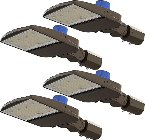 Miniatura 1 de Sunco Lighting Luz LED de estacionamiento, luces de calle al aire libre de poste de 150 W de reemplazo oculto de fotocélula del anochecer al