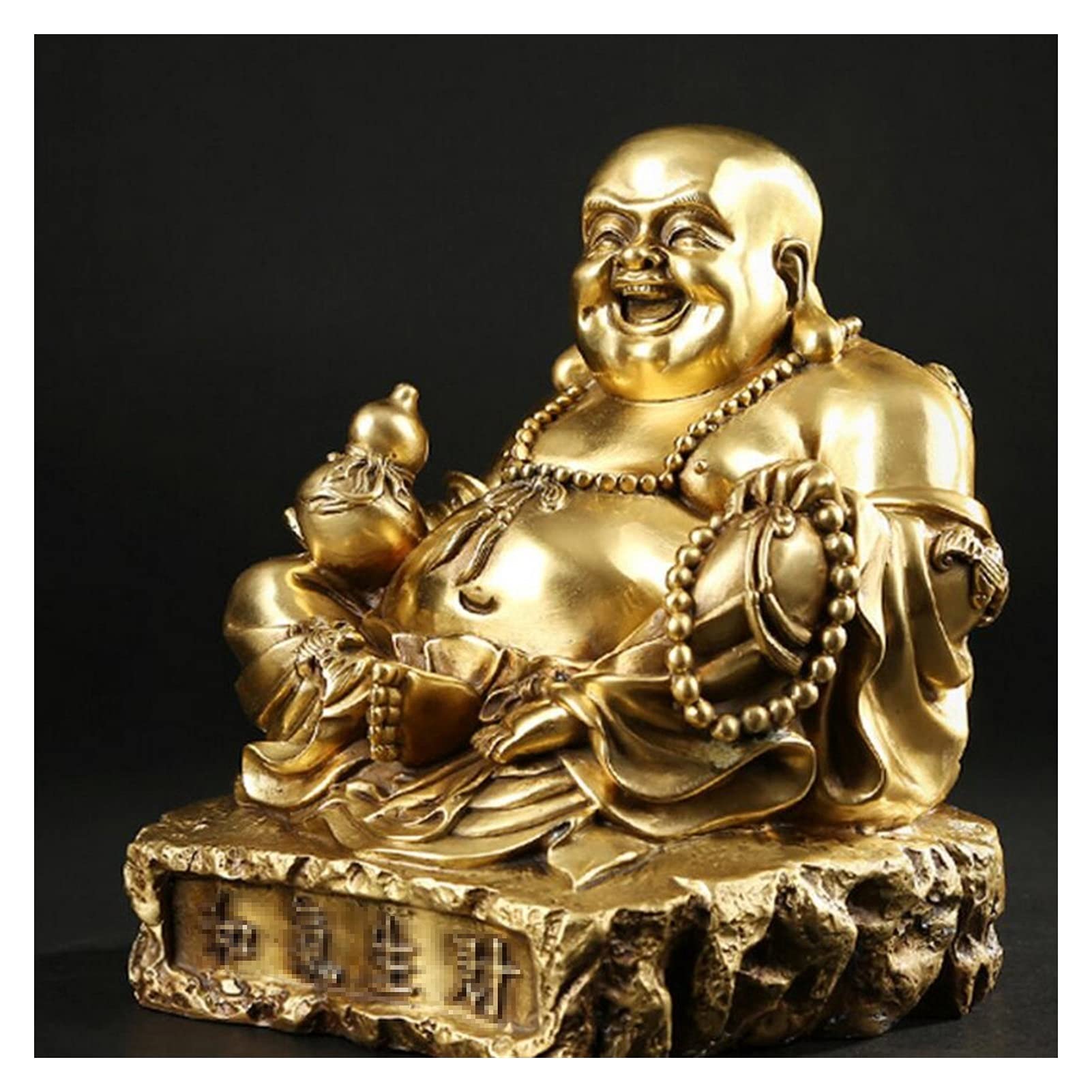 Amazon｜幸せな仏像の笑っている仏像の像ラッキー＆ハウシーの