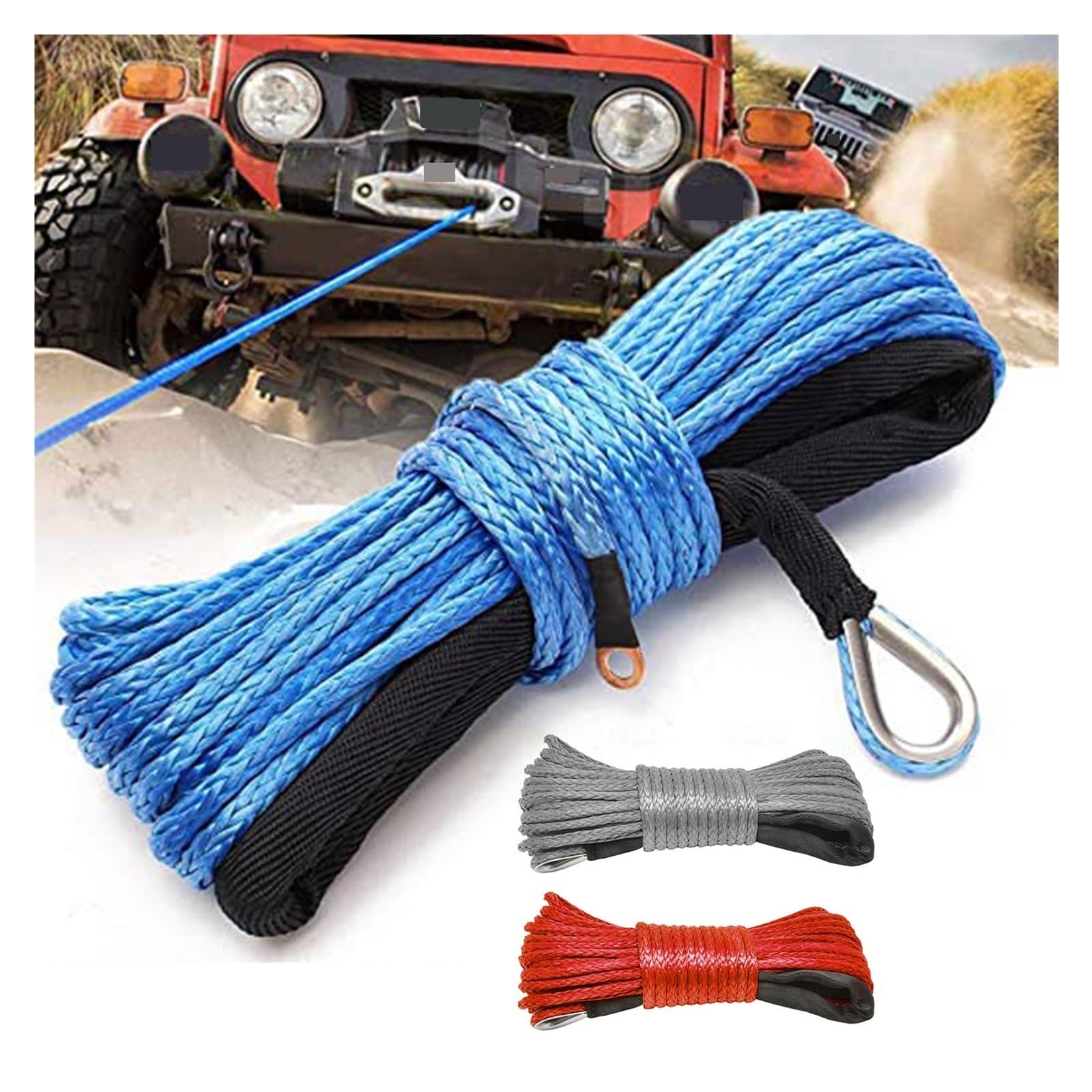 Fune Acciaio Mm 5x80 M Con Gancio Girevole C/Sicura Per VF150 Docma - Foto 6