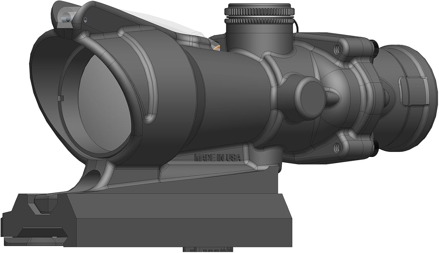 Trijicon 4x32 ACOG with Red Horseshoe/Dot M855 RCO Reticle and Quick Release Mount