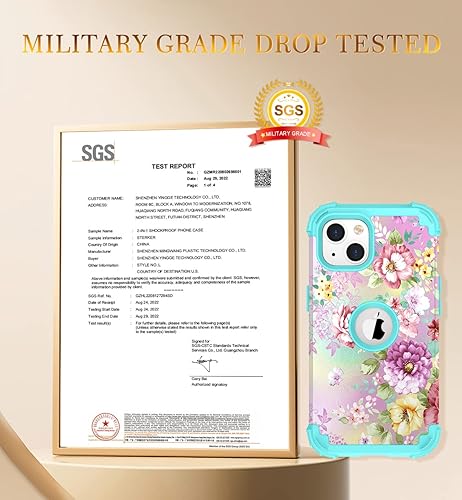 Miniatura 2 de Hocase Funda para iPhone 13, con 2 protectores de pantalla y 1 protector de cámara, silicona suave resistente a prueba de golpes, funda protectora