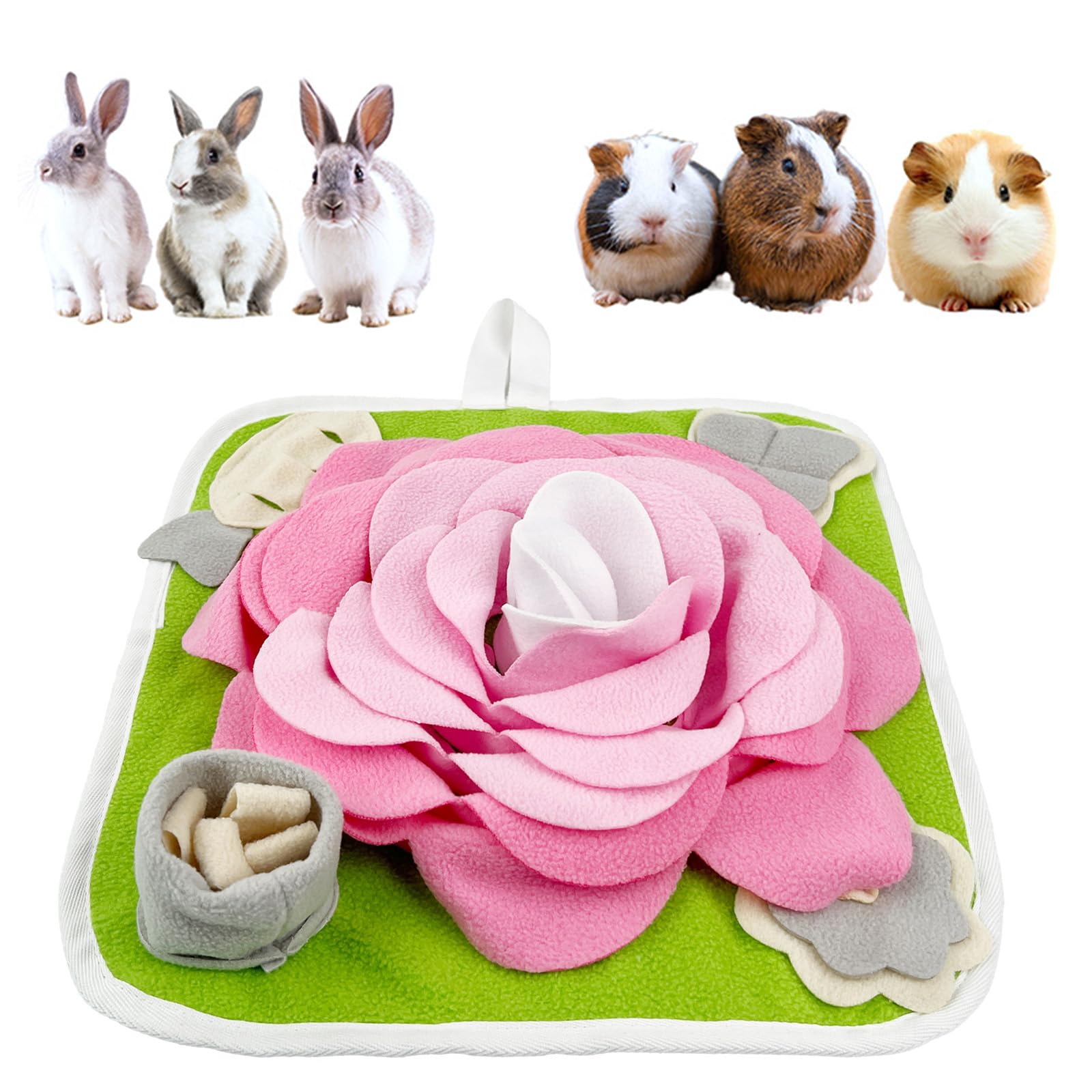PLUSHCEWT Snuffle Mat for Dogs Snuffle Mat for Puppies Dog Snuffle Mat Rabbit Foraging Mat Interactive Feeding Mats for Medium Small Dogs Small Animals for Boredom Mental Stress Relief (B - Image 2