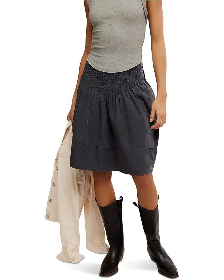 Free People Peyton Pintuck Midi Skirt - Main View