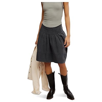 Free People Peyton Pintuck Midi Skirt Women