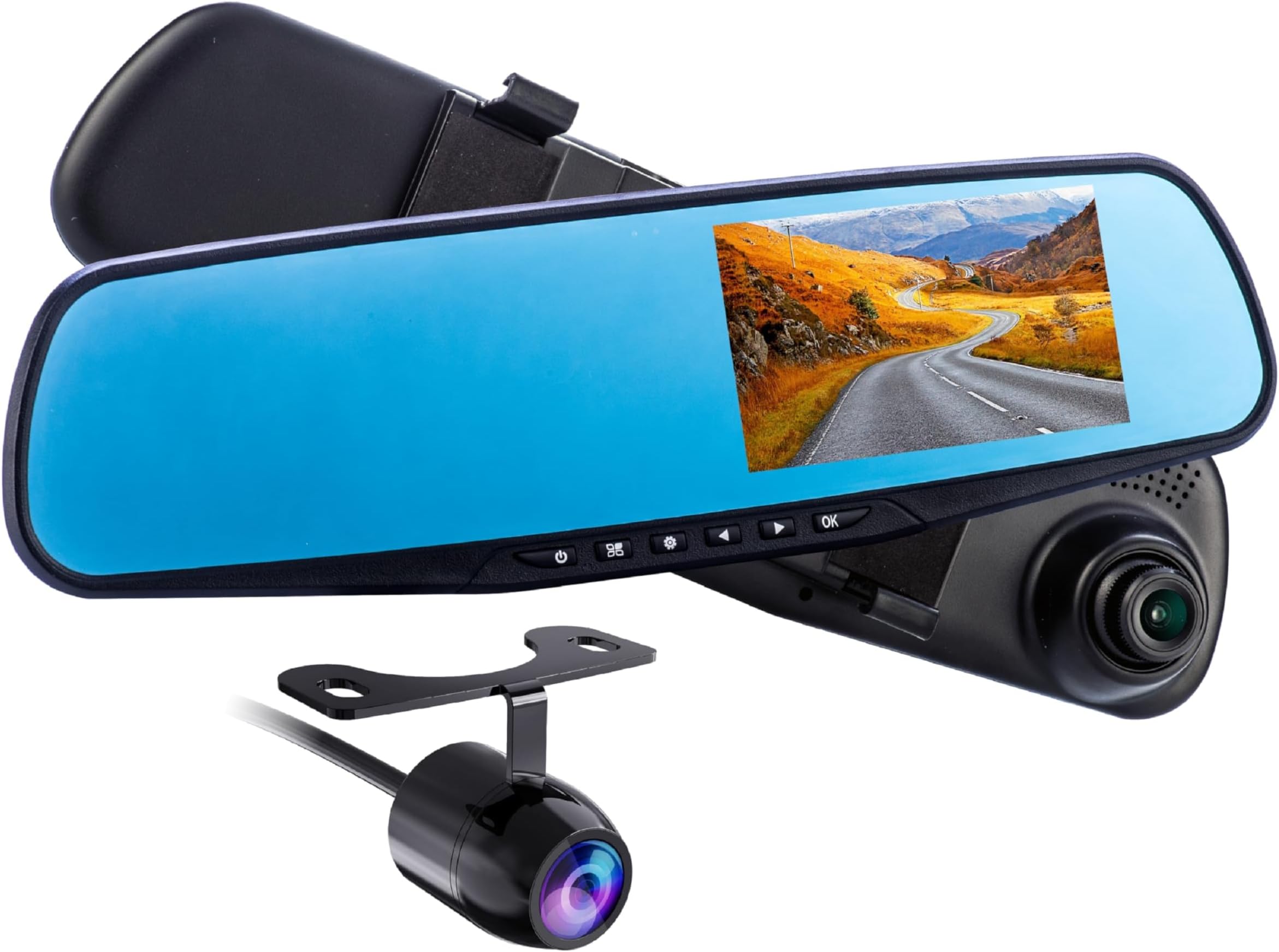 CoPilot CPDVR3 1080p Dual Functionality Dashcam with Rear View Mirror