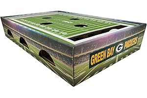 Pets First Green Bay Packers Jerseys Stadium Silhouette Catnip Teaser Toy