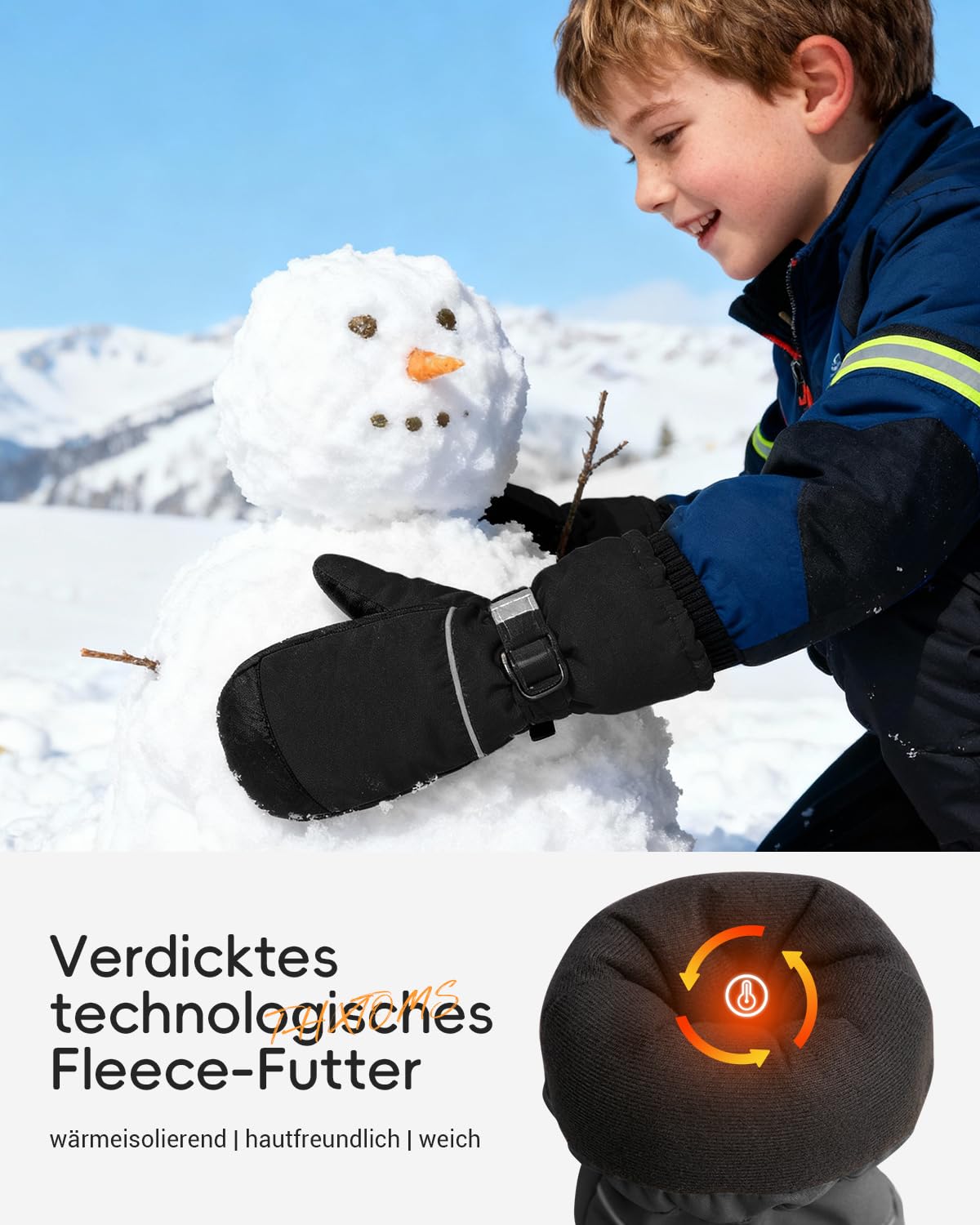 ThxToms Guantes de Esquí para Niños