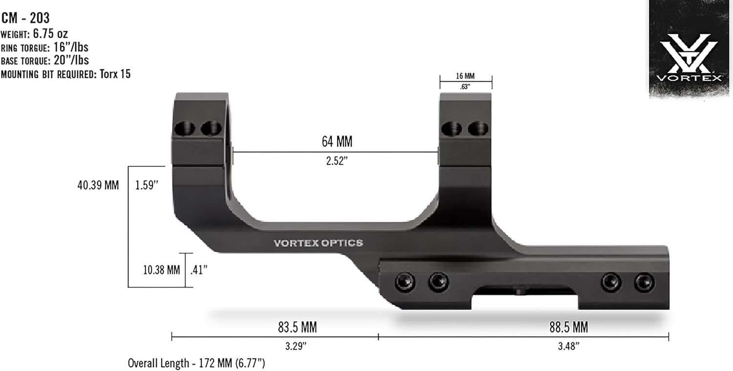 Vortex Optics Sport Cantilever Riflescope Mounts : Sports & Outdoors