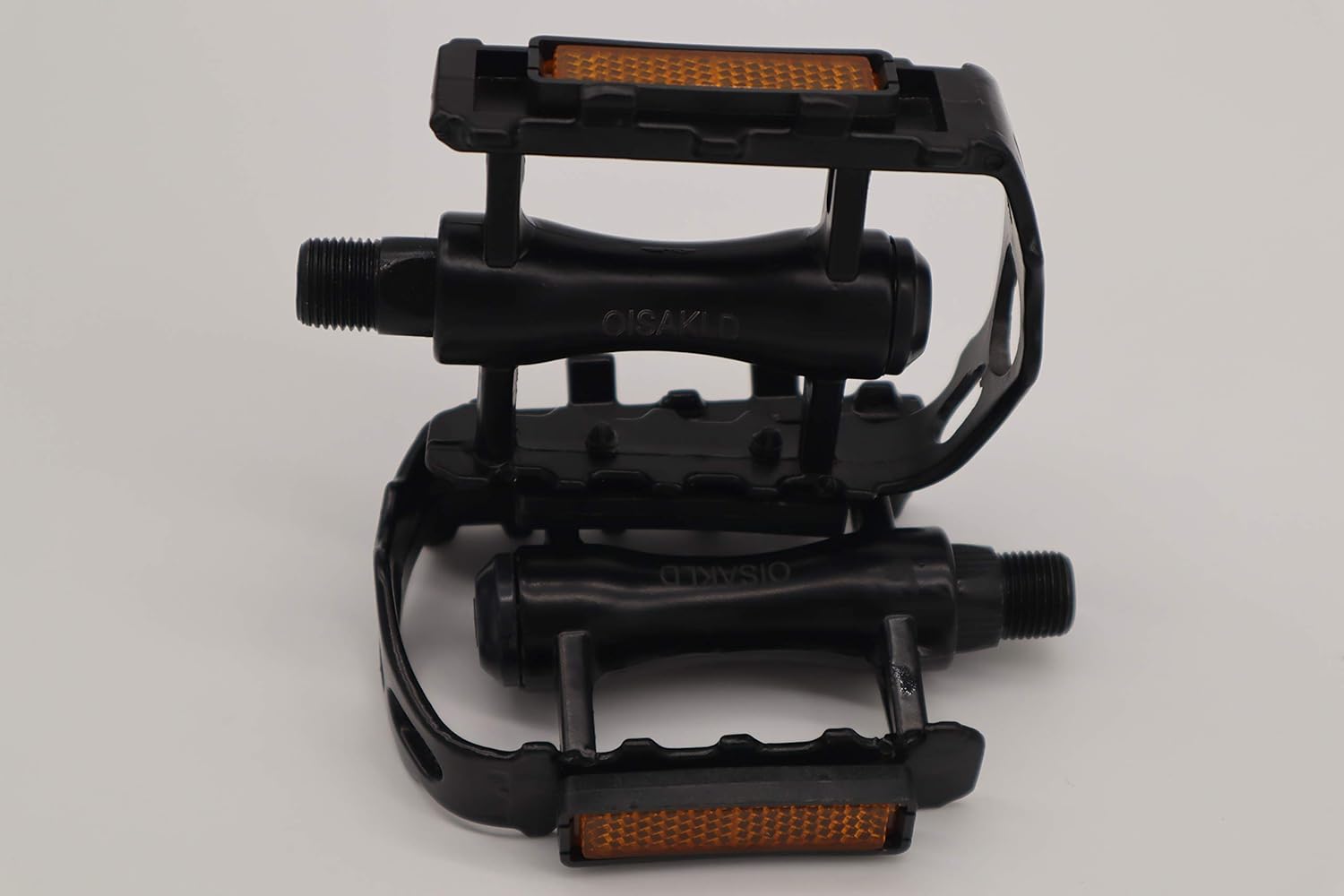 Bike Pedals 9/16 Inch Mountain Road Bike Pedals, Aluminum Alloy Bicycle Pedals with Reflector, Cycling Flat Pedals
