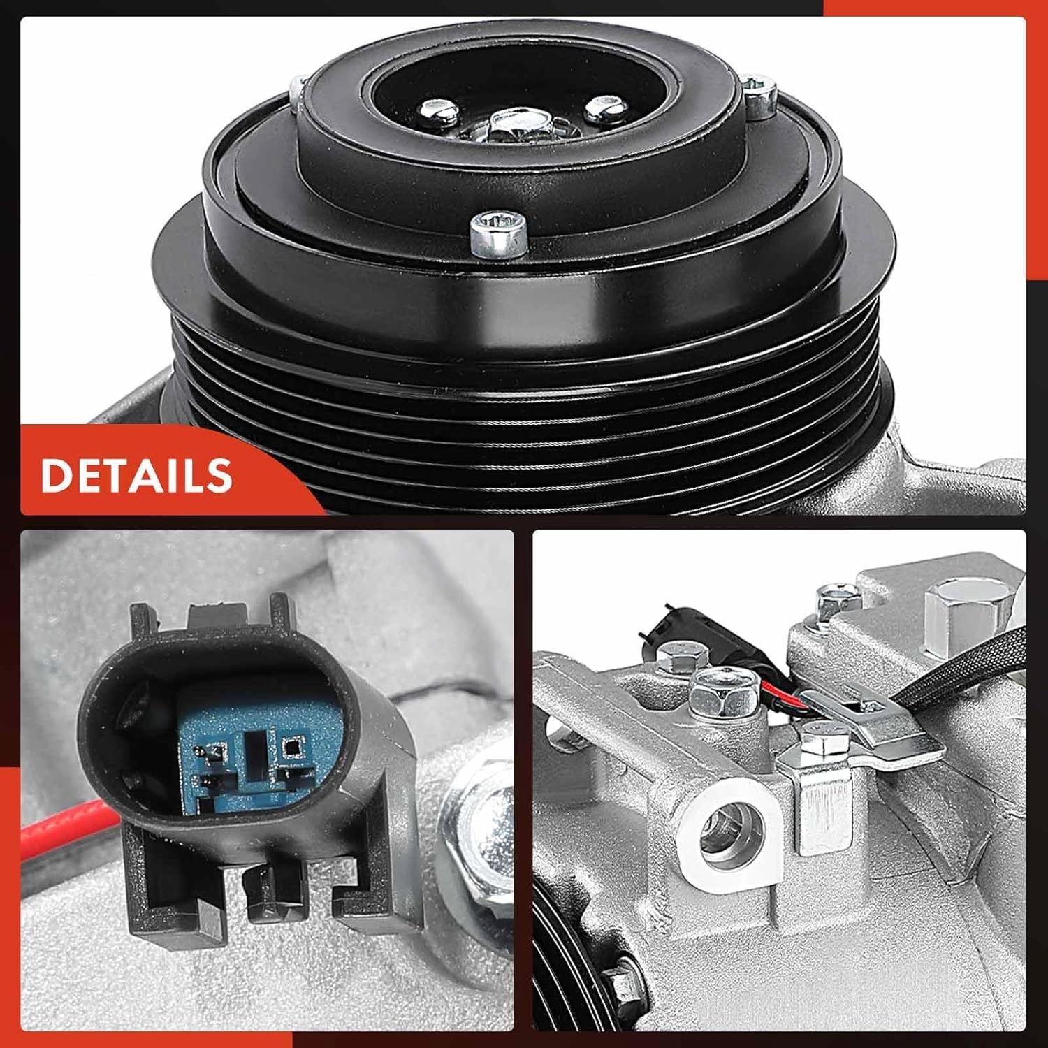 A-Premium Air Conditioner AC Compressor with Clutch Compatible with Mercedes-Benz C-Class C280 2008-2009, C300 2008-2010, C350 2008-2009, GL-Class GL450 GL550, ML-Class ML500, R-Class R350 R500 & More