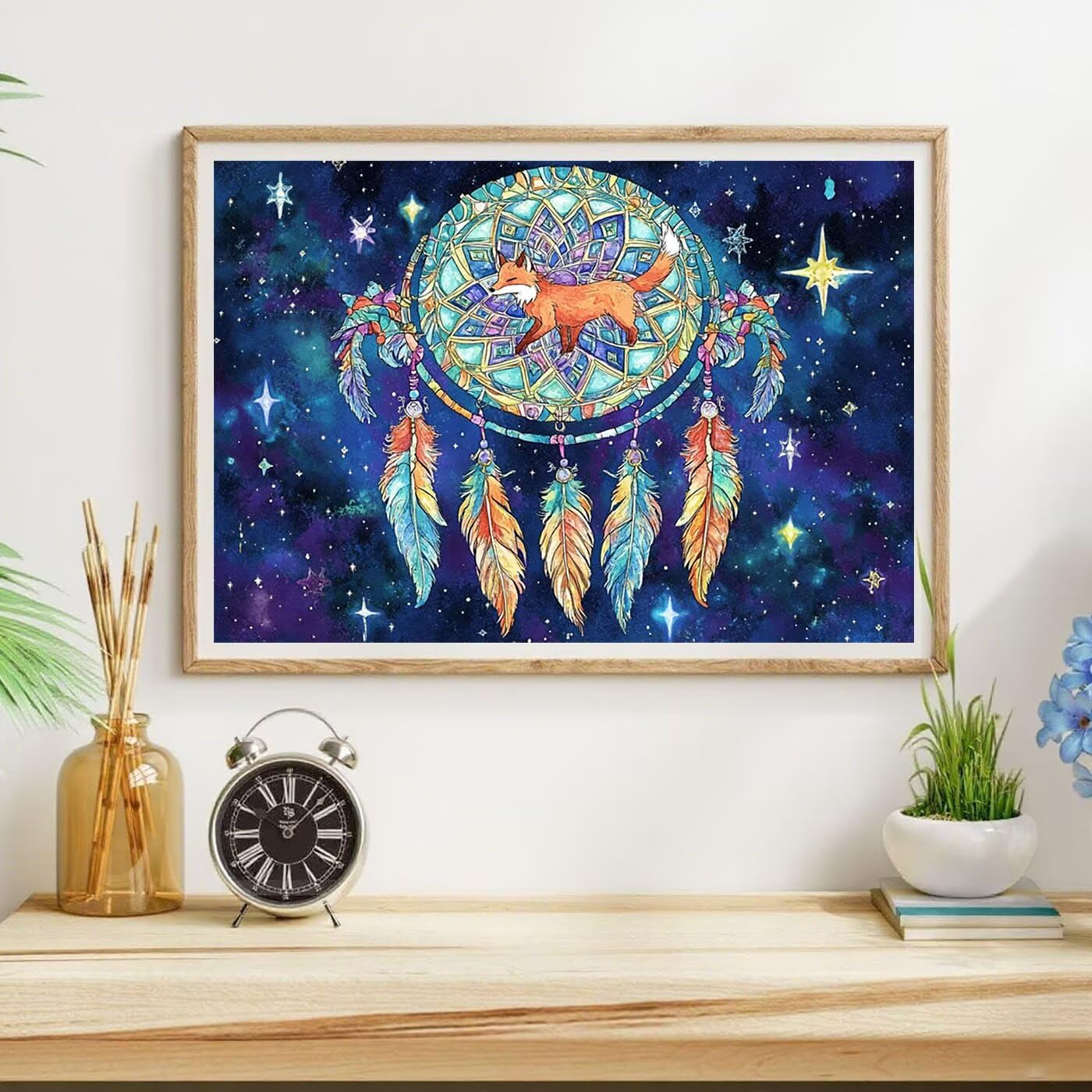 Diamentowa sztuka łapacz snów, zestawy do malowania diamentami dla dorosłych, 5D, DIY, lis, haft krzyżykowy, klejnot, obrazy, malowanie według numerów, sztuka i rękodzieło, obrazy do dekoracji ścian