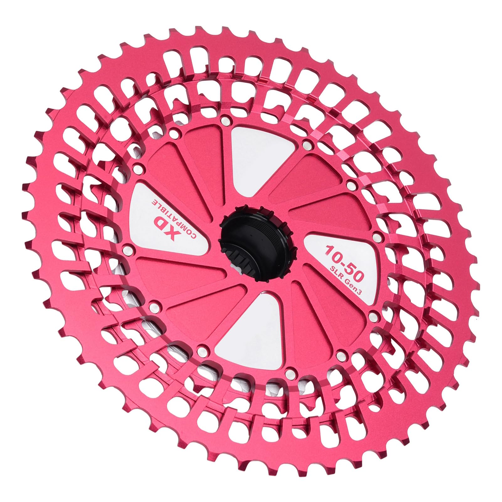 Cassette de Bicicleta de 12 Velocidades 10-51T Cassette de Diseño Hueco Liviano con Construcción de Acero de Aleación de Aluminio para Sistemas SX NX GX XX1 Eagle