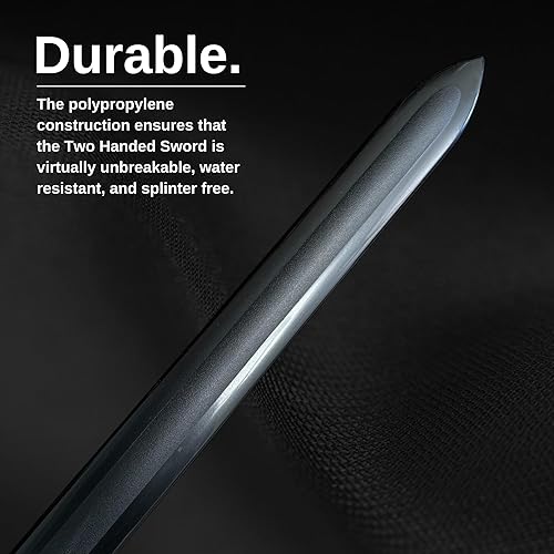 Miniatura 6 de E-BOGU Espada negra occidental de polipropileno a dos manos (40")
