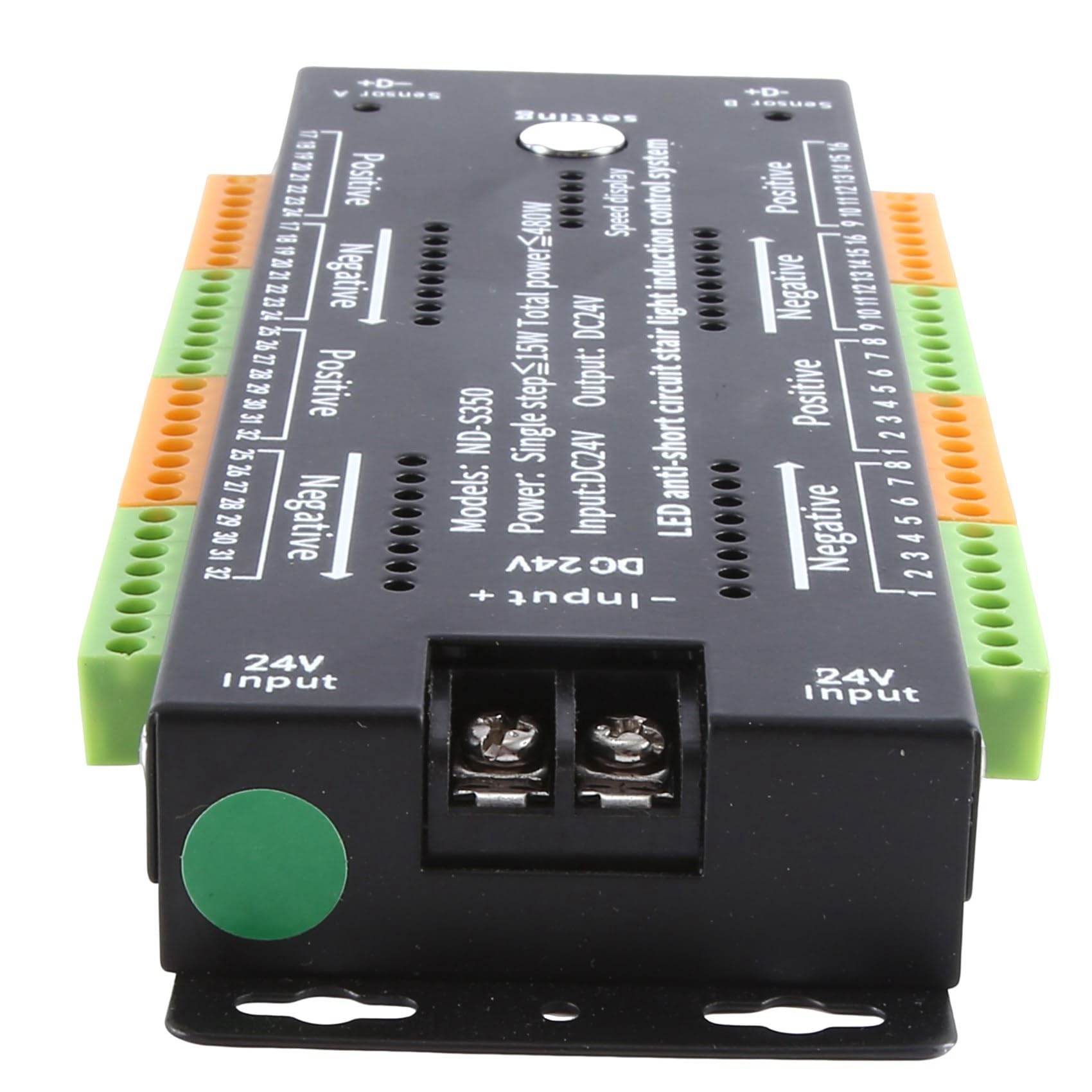 Scala LED Motion Sensor Light Controller Nero Lega di Alluminio per Indoor Motion Night Light 12V/24V