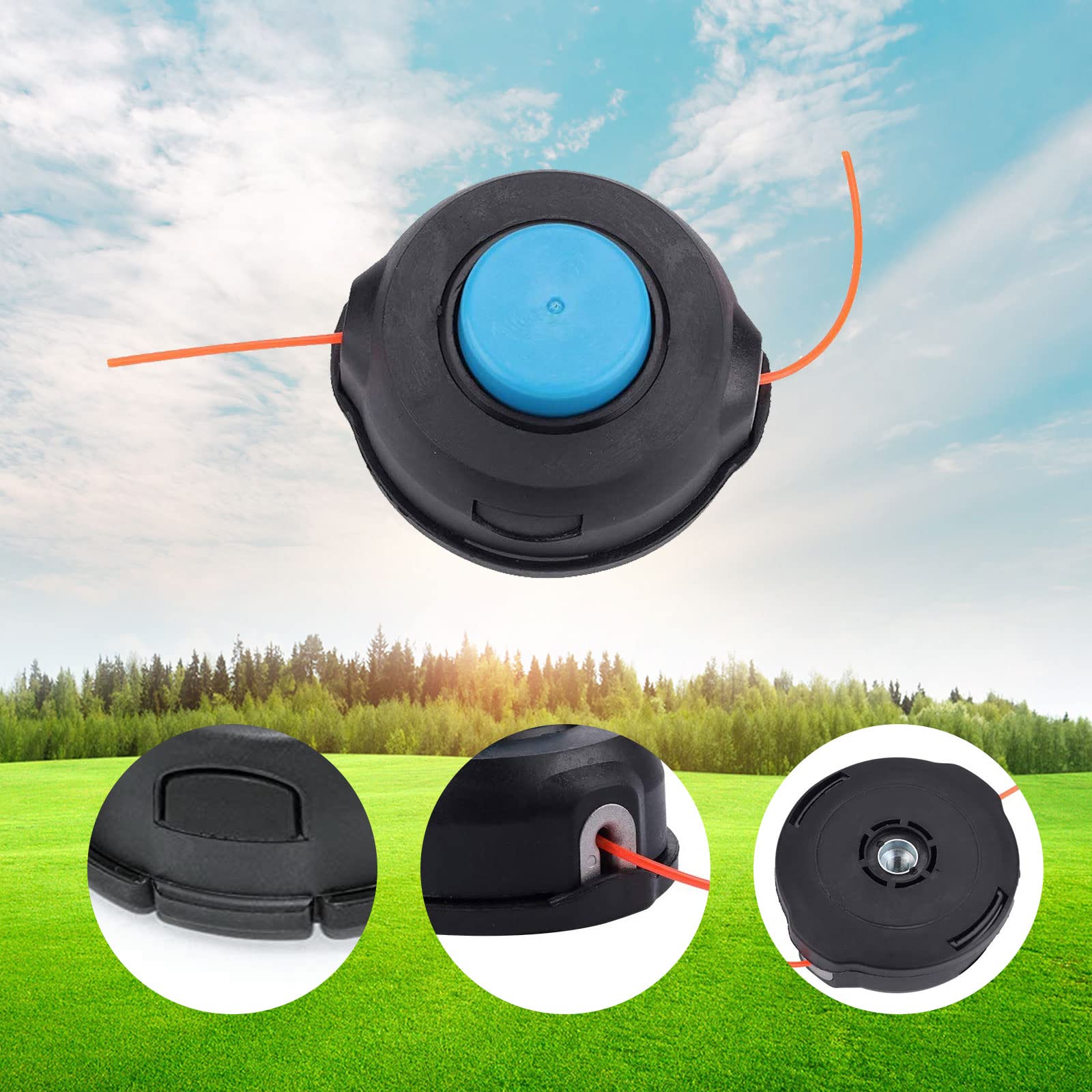 Lot de 3 têtes de Rechange T25 pour débroussailleuse Husqvarna 966674401 - Tête de taraud à Arbre Droit pour Tondeuse 122LDX 124L 125L 125LDX 128L 128LD 128DJX