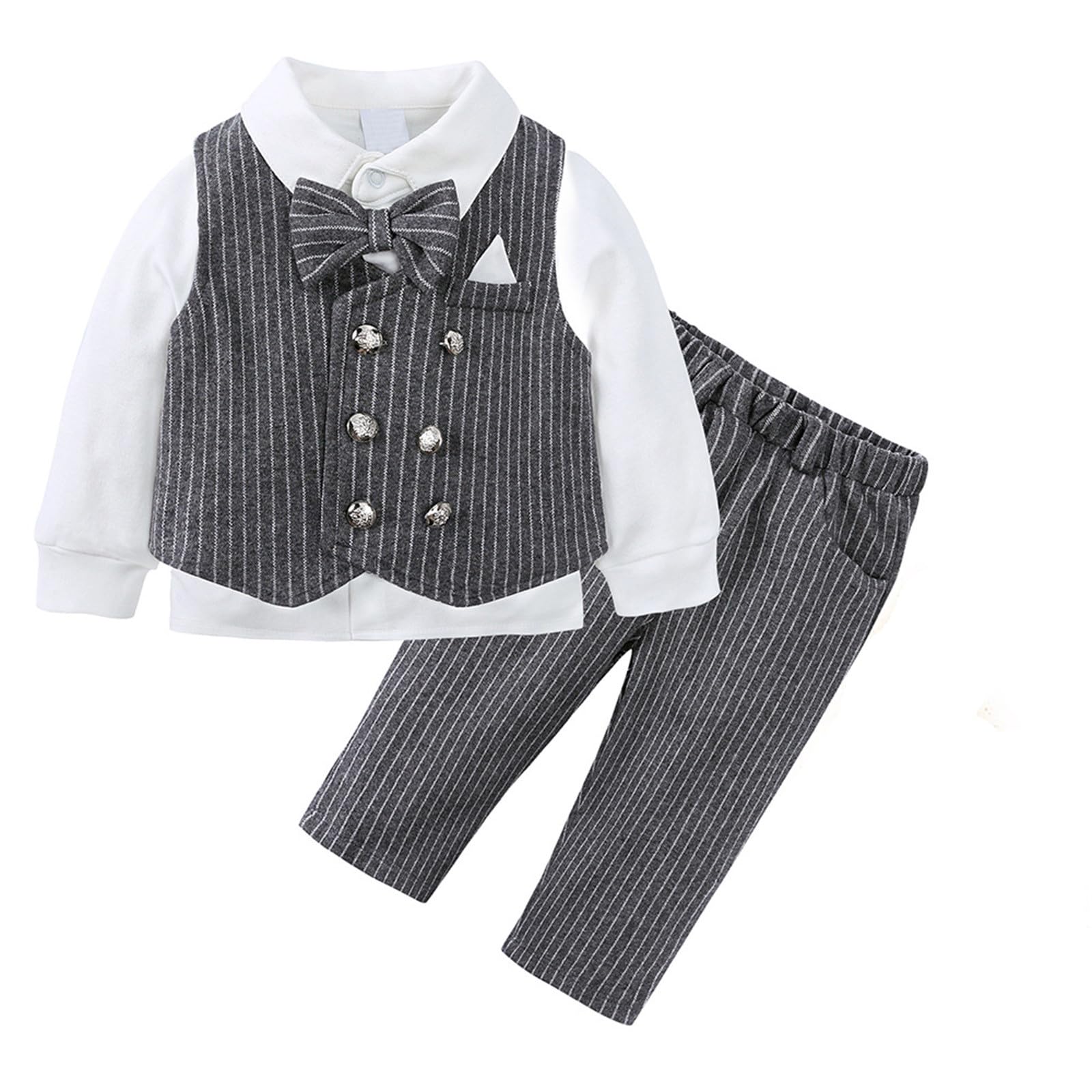Einschulung Junge, Elegantes Winteroutfit für Jungen, dreiteilig, dick gefüttert, formelle Kleidung für Jungen, geeignet für Fotoshootings