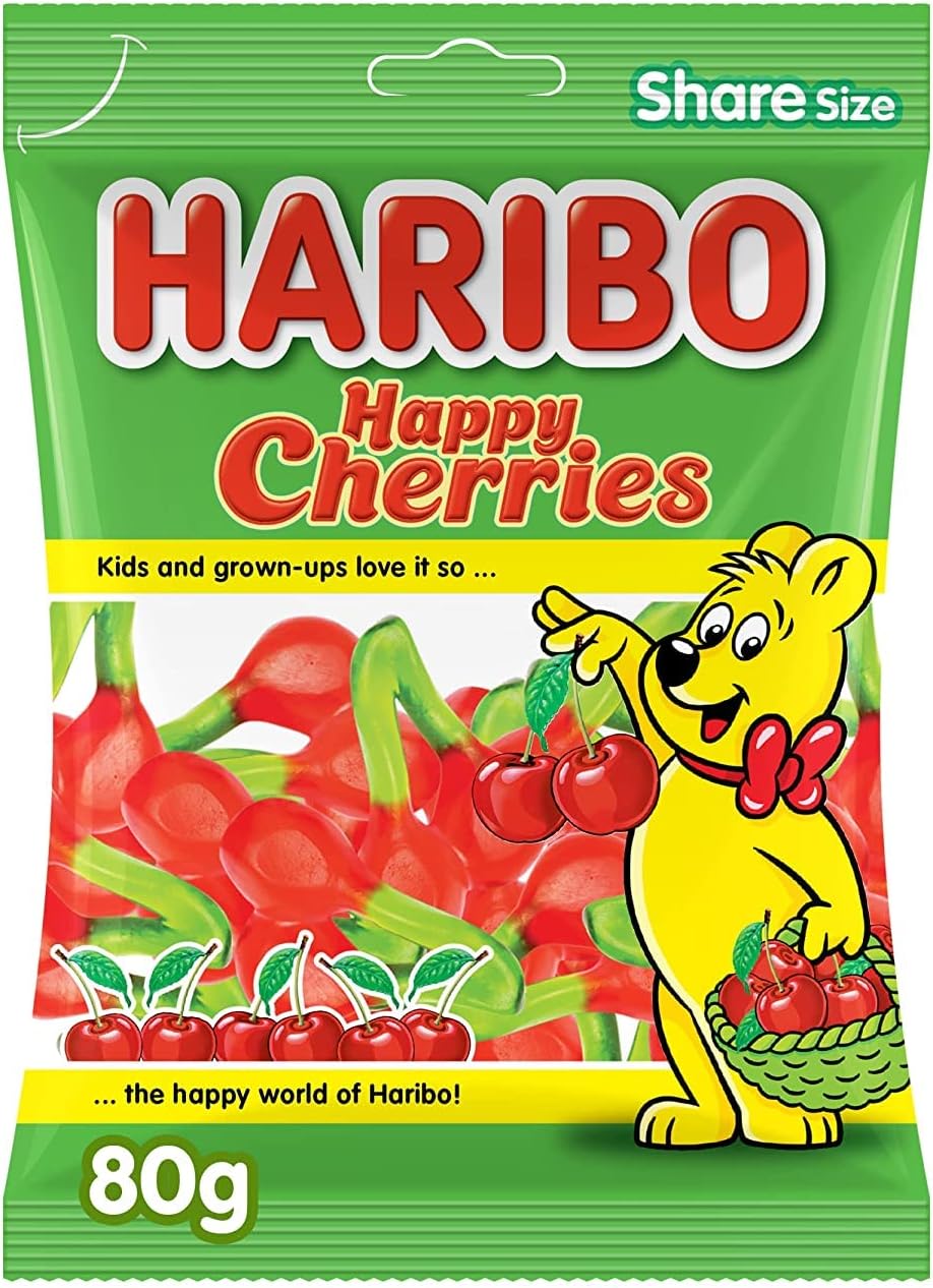 Haribo Happy Cherries, 80 Gm
