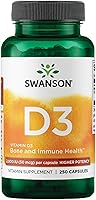 Vista 1 de Swanson Higher Potency Vitamin D-3 2000 Iu - Sunshine Vitamin Bone, Immune Support (50 mcg) 250 Capsules