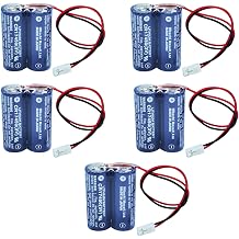 5 Pack 2CR17450 CR17450 3V 2600mAh Battery Pack for Mazak Transfer Machine Detection CR17450-2WK27/ D80UB016170