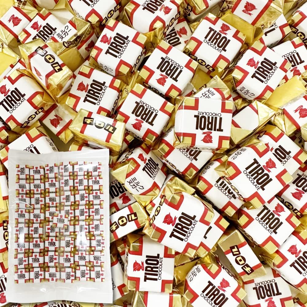 Amazon.co.jp チロルチョコ ミルクヌガー 50個 シェアパック 大容量 個包装 チロル 詰め合わせ チョコレート ヌガー